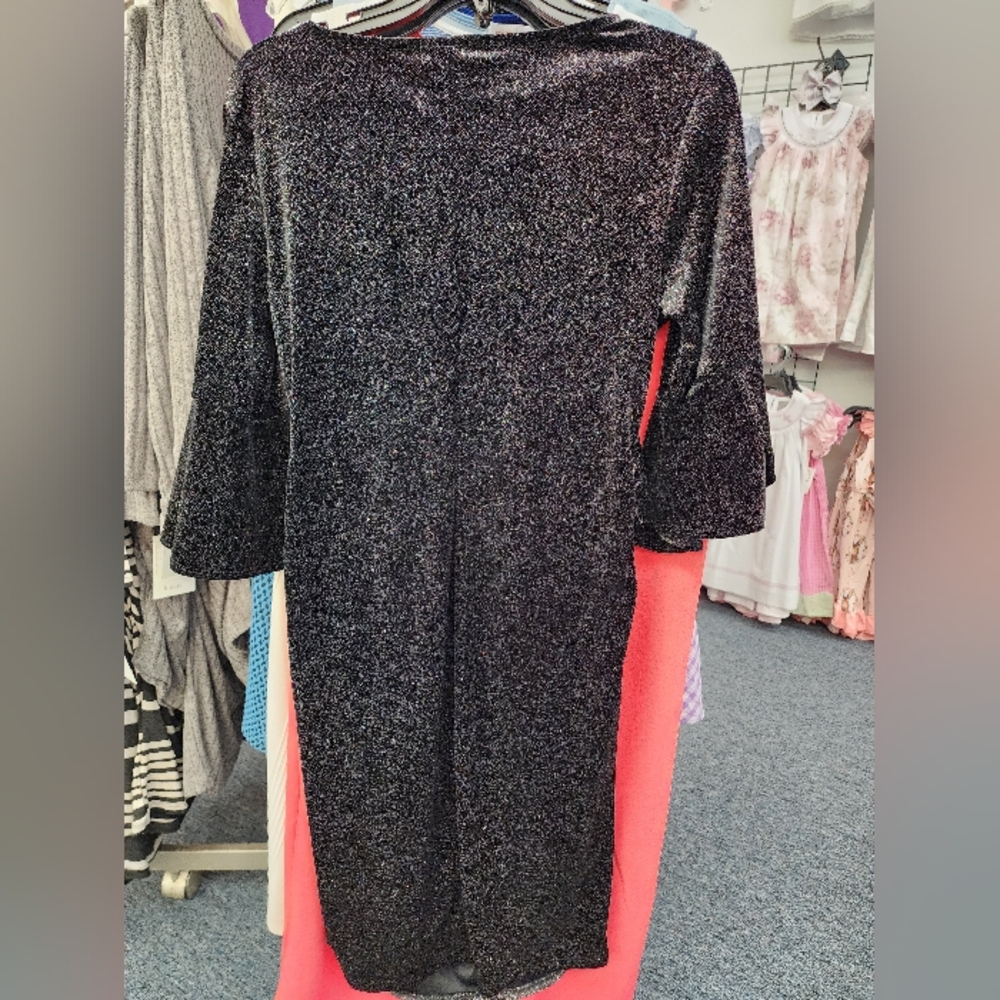 Elegant Black Glitter Dress